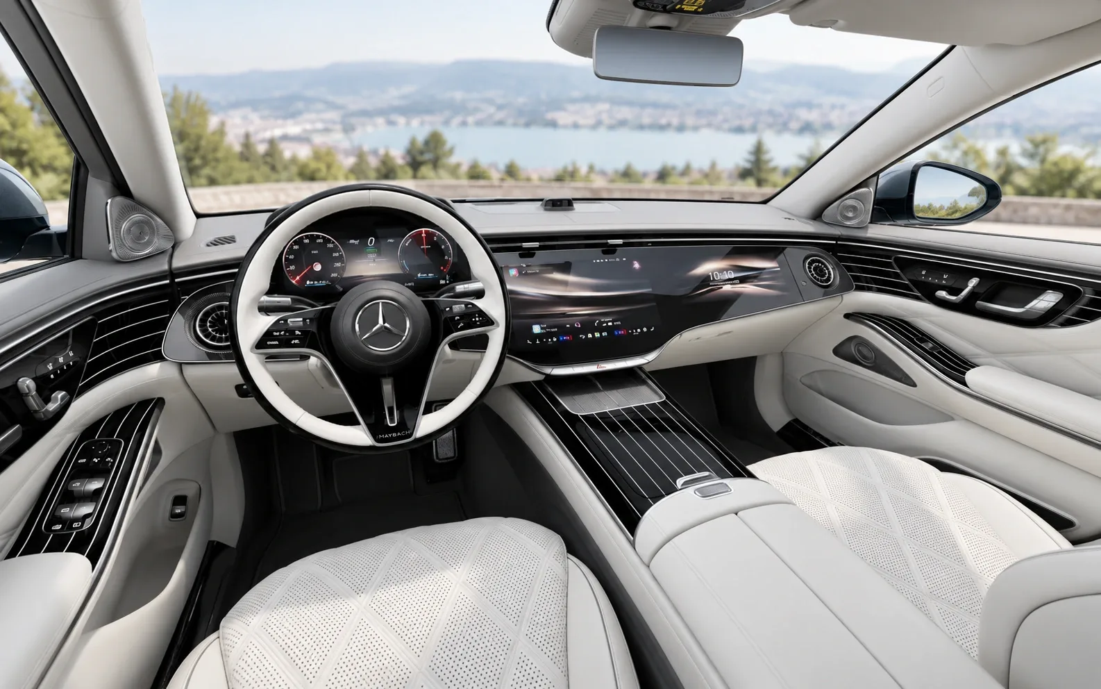 Mercedes-Maybach S-Class — The cockpit (interior visualisation)